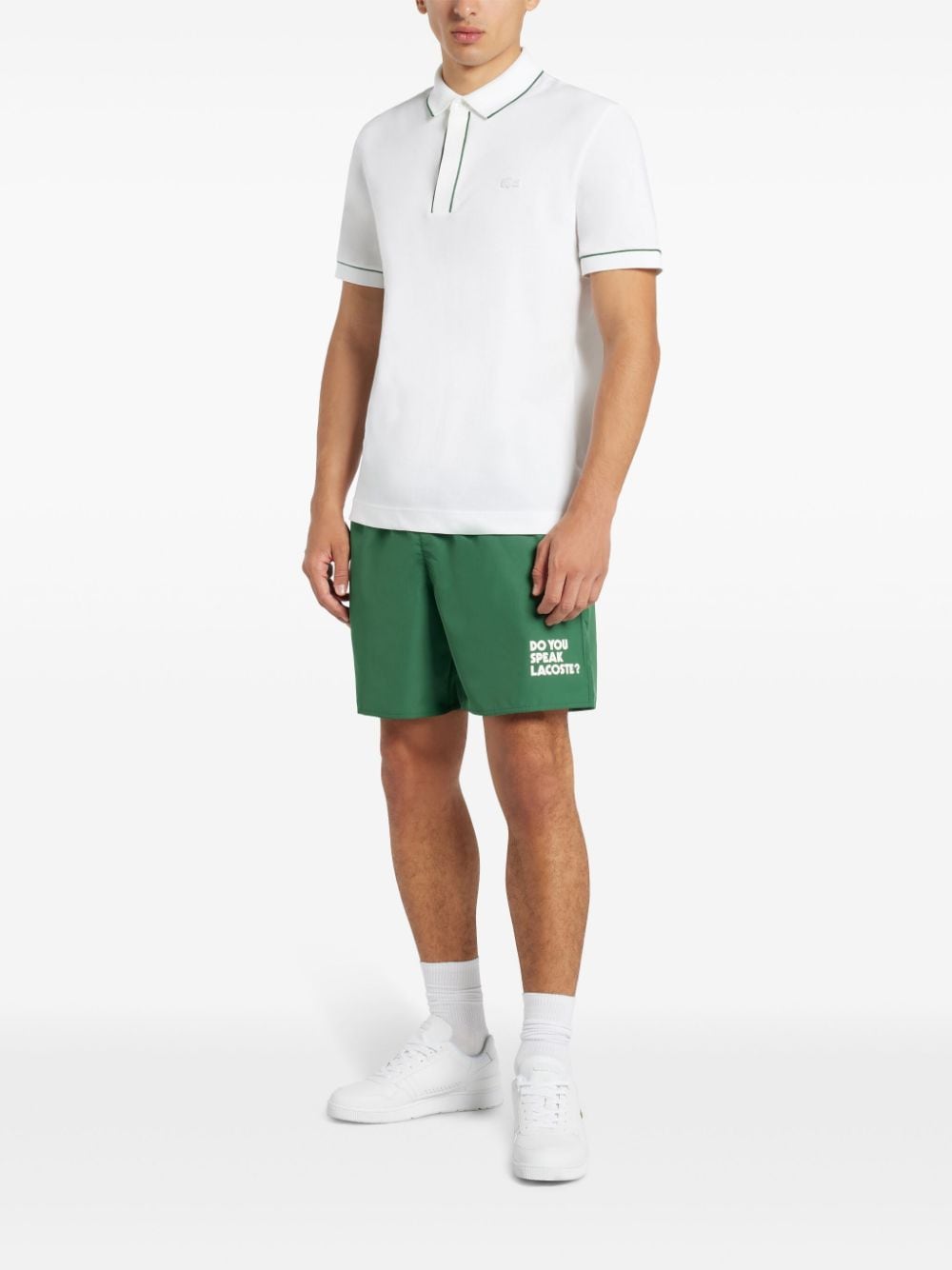 Lacoste logo-embroidered contrast-trim polo shirt - Image 2