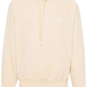 AMI Paris  logo-print cotton hoodie