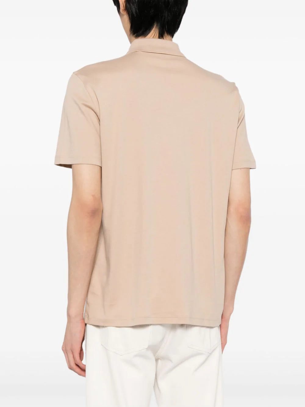 HUGO logo-patch zip-front polo shirt - Image 4