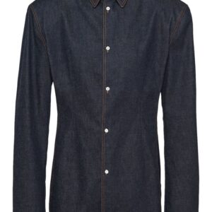 Prada triangle-plaque denim jacket