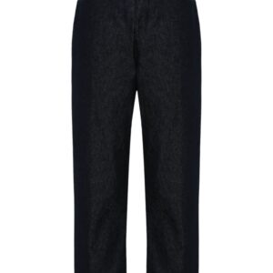 Moncler logo-patch tapered-leg jeans