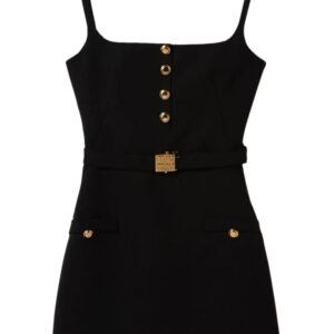 Miu Miu belted wool minidress