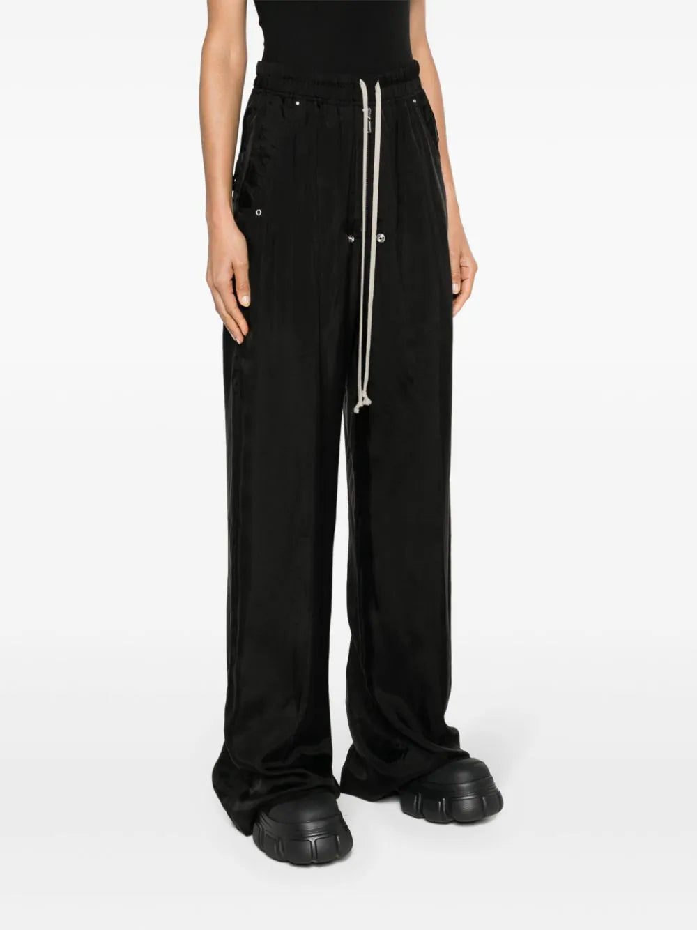 Rick Owens drawstring wide-leg trousers - Image 3