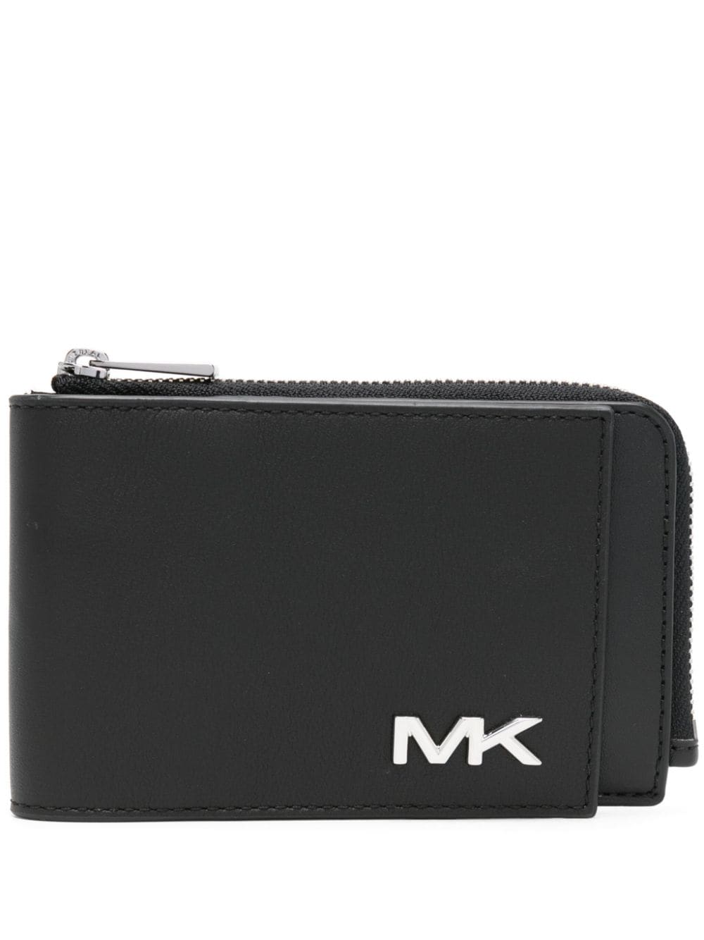 Michael Kors logo-plaque leather wallet
