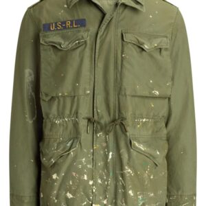 Polo Ralph Lauren  paint-splatter twill military jacket