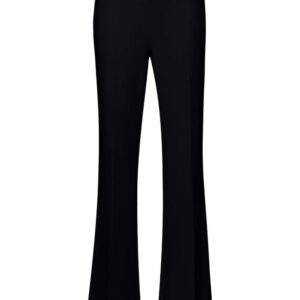 Elisabetta Franchi embossed-buttons crepe flared trousers