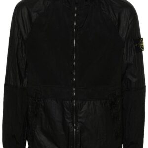 Stone Island Compass-badge crinkled jacket