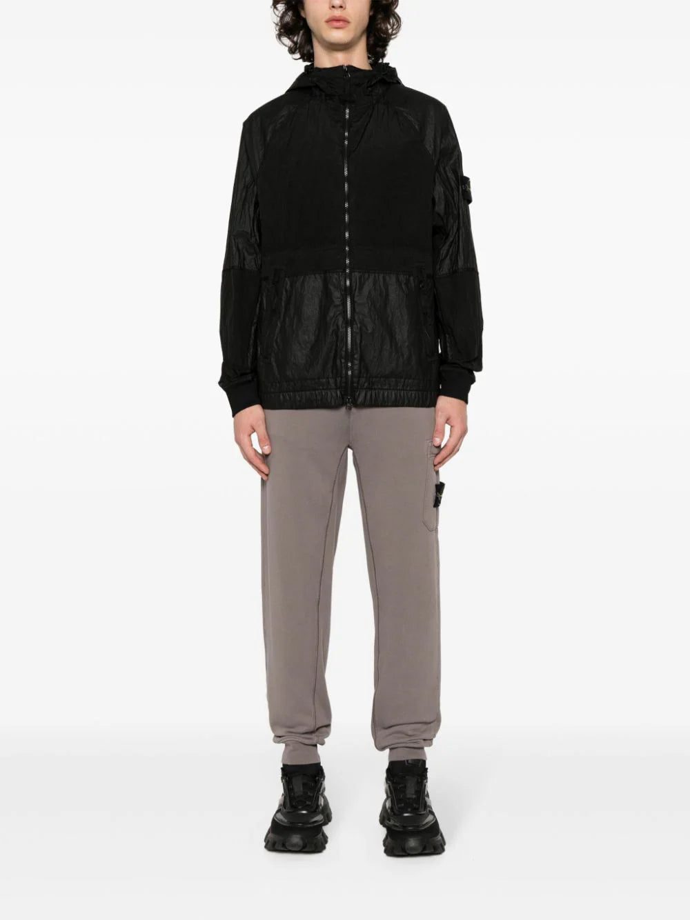 Stone Island Compass-badge crinkled jacket - Image 2