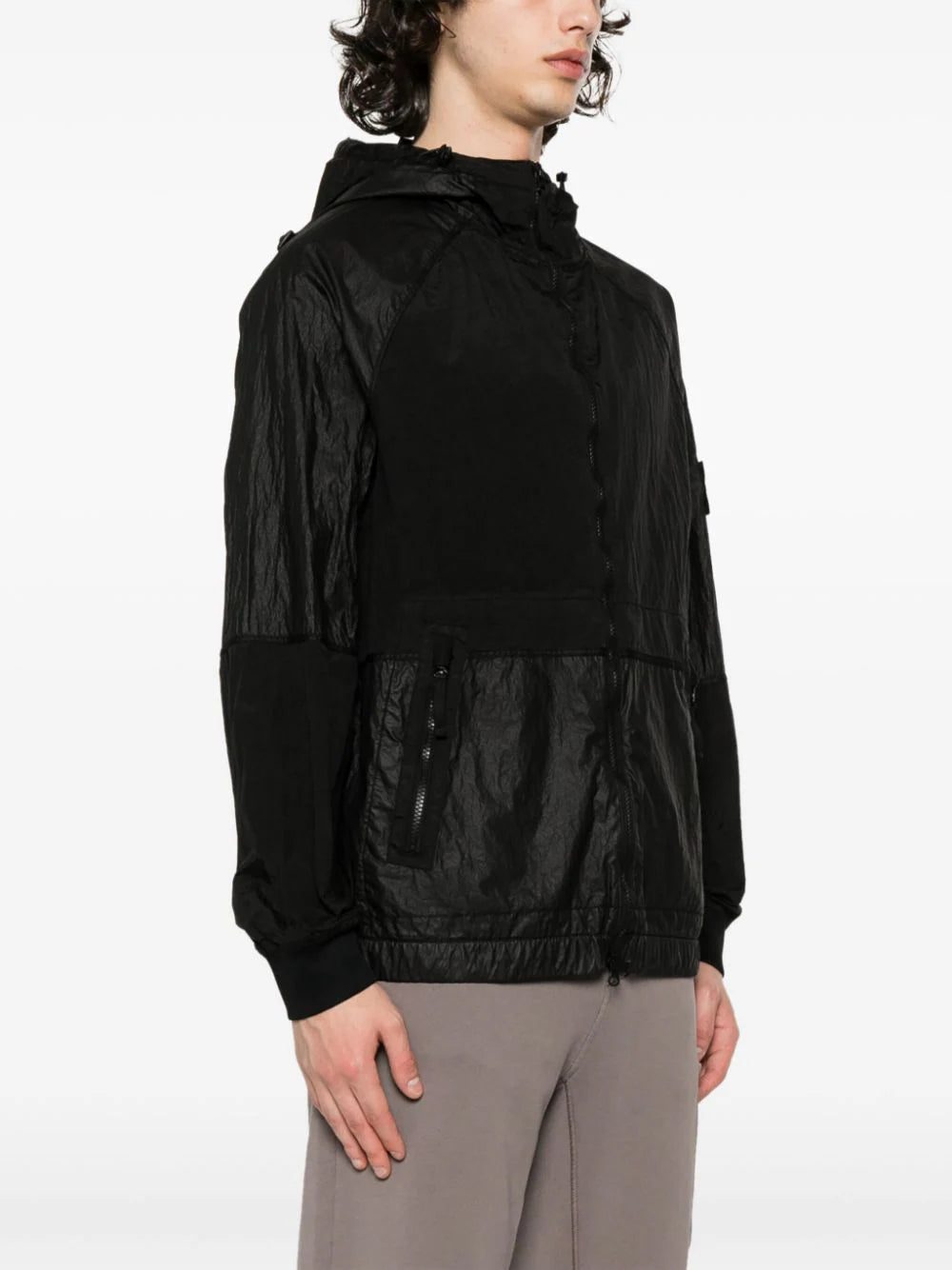 Stone Island Compass-badge crinkled jacket - Image 3