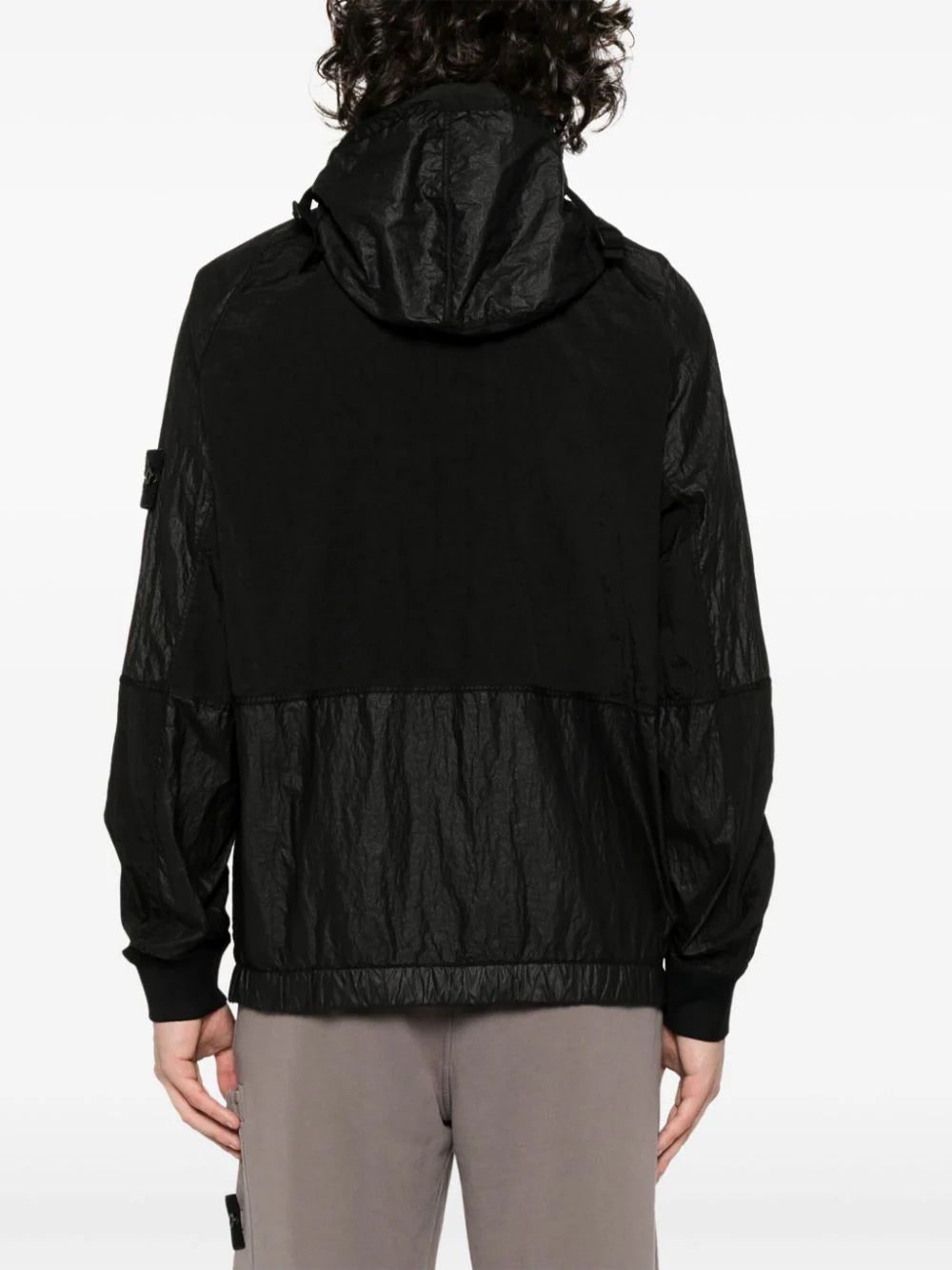 Stone Island Compass-badge crinkled jacket - Image 4