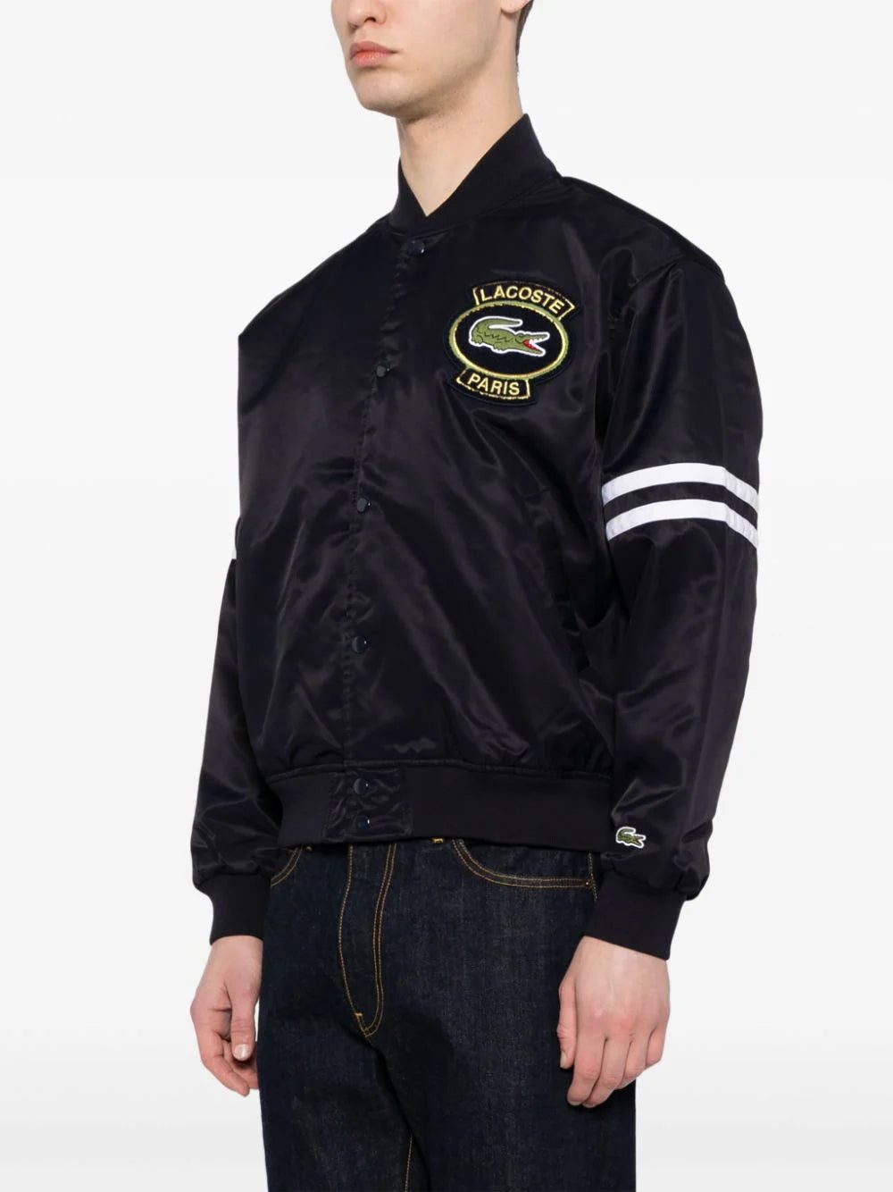 Lacoste logo-appliqué padded bomber jacket - Image 4