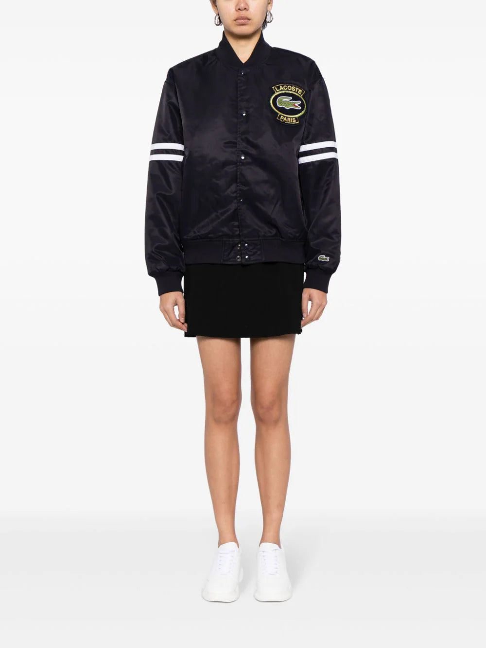 Lacoste logo-appliqué padded bomber jacket - Image 2