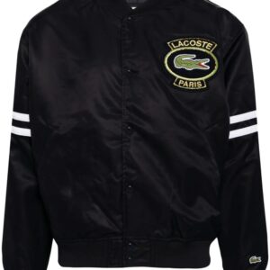 Lacoste logo-appliqué padded bomber jacket