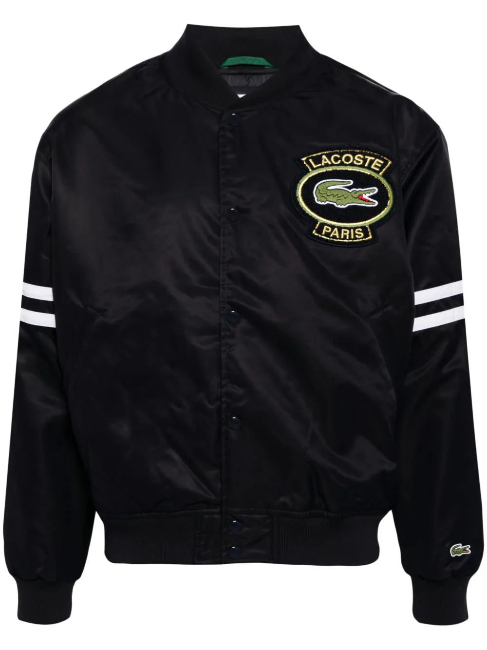 Lacoste logo-appliqué padded bomber jacket