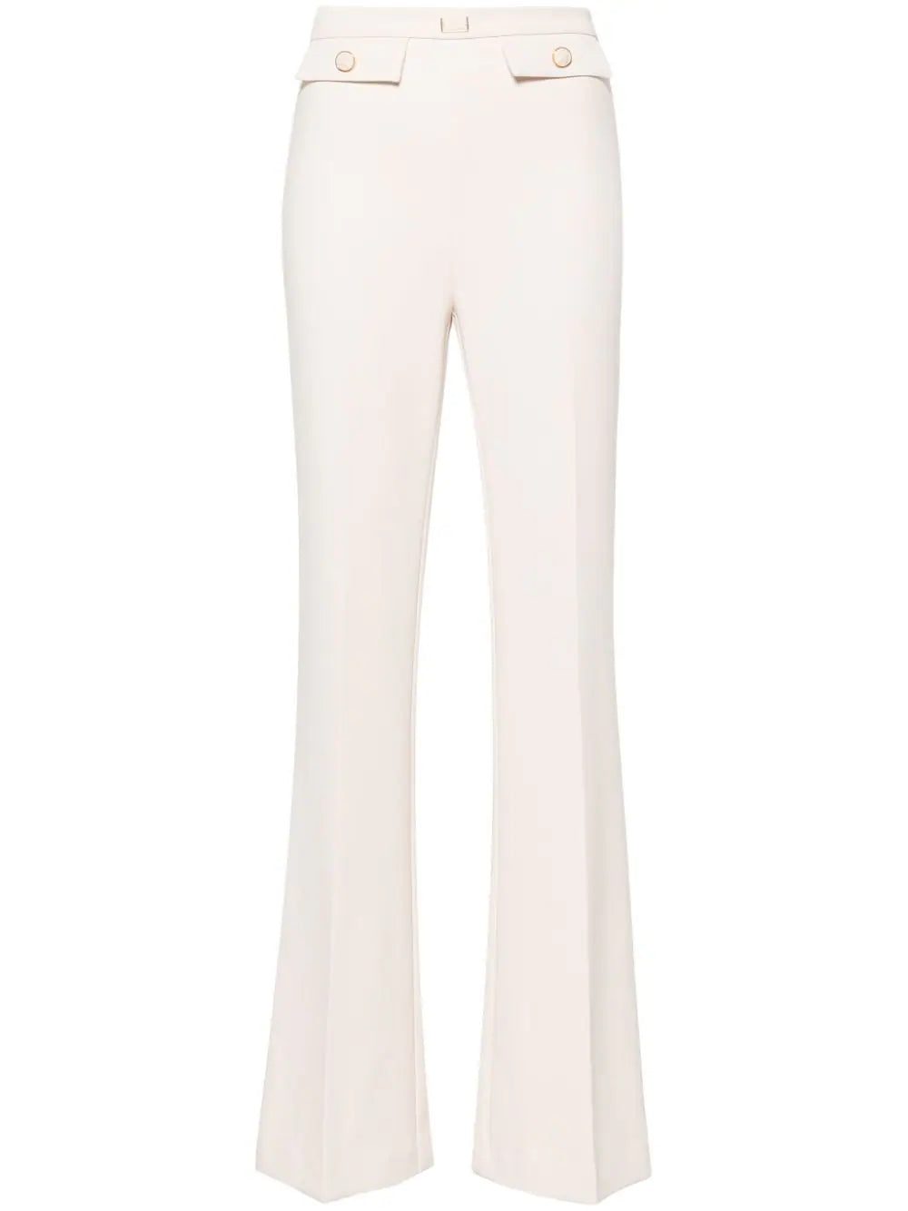 Elisabetta Franchi embossed-buttons flared trousers