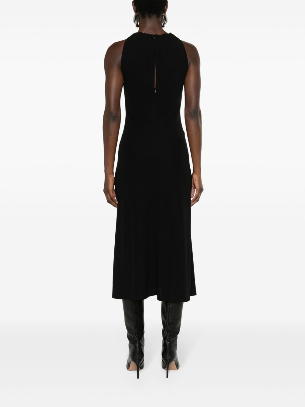 Givenchy lace-appliqué halterneck midi dress - Image 3