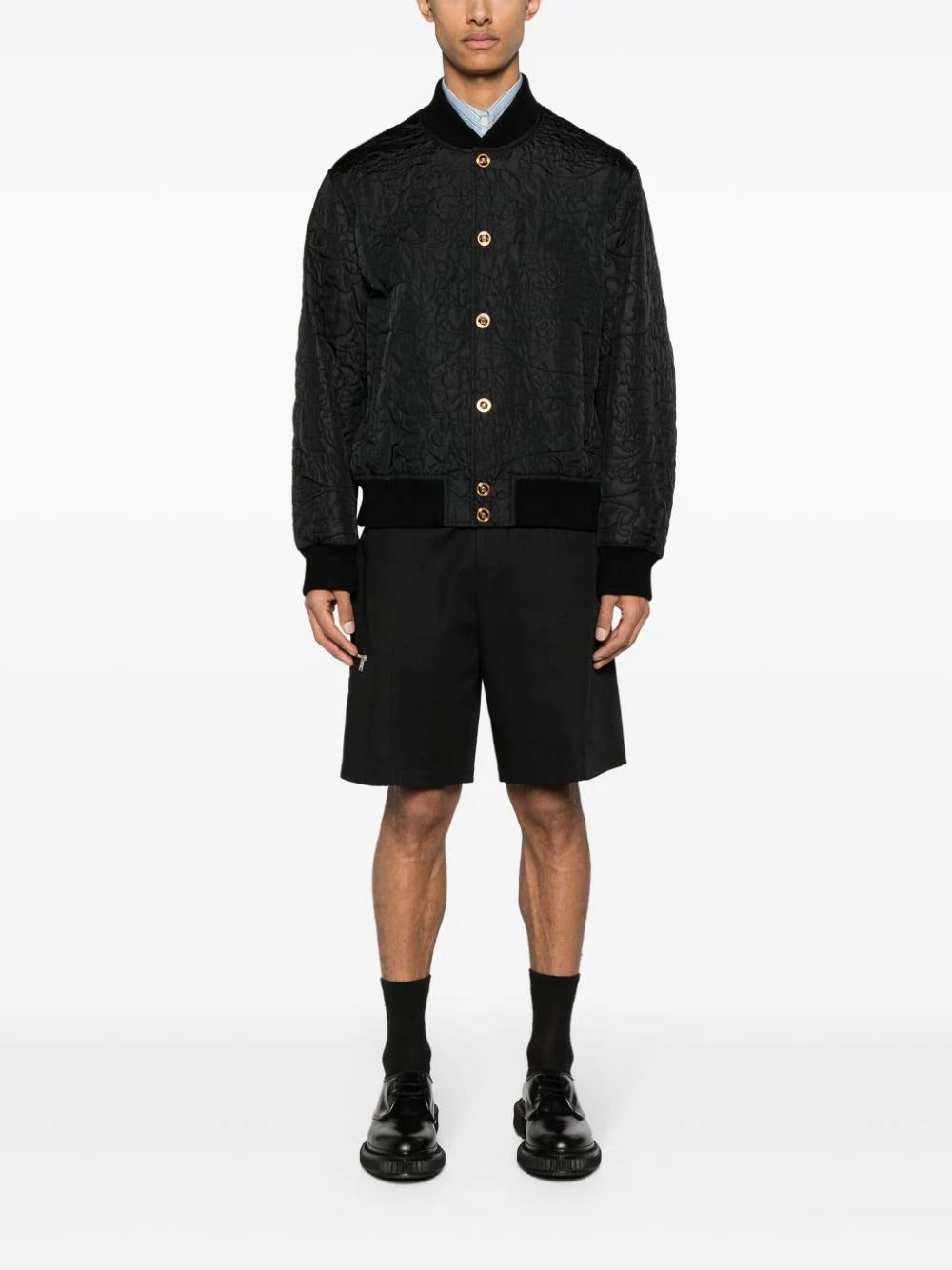 Versace Barocco-quilted bomber jacket - Image 2