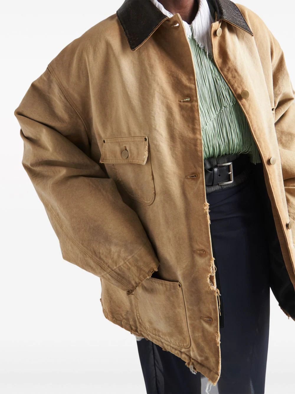 Prada ripped canvas jacket - Image 4