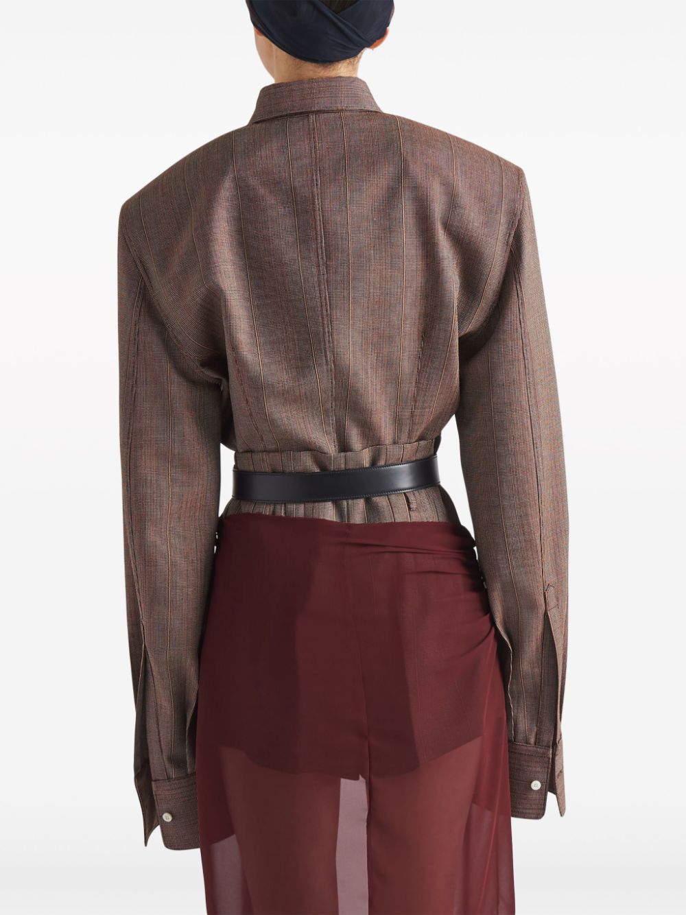 Prada single-breasted pinstripe jacket - Image 3