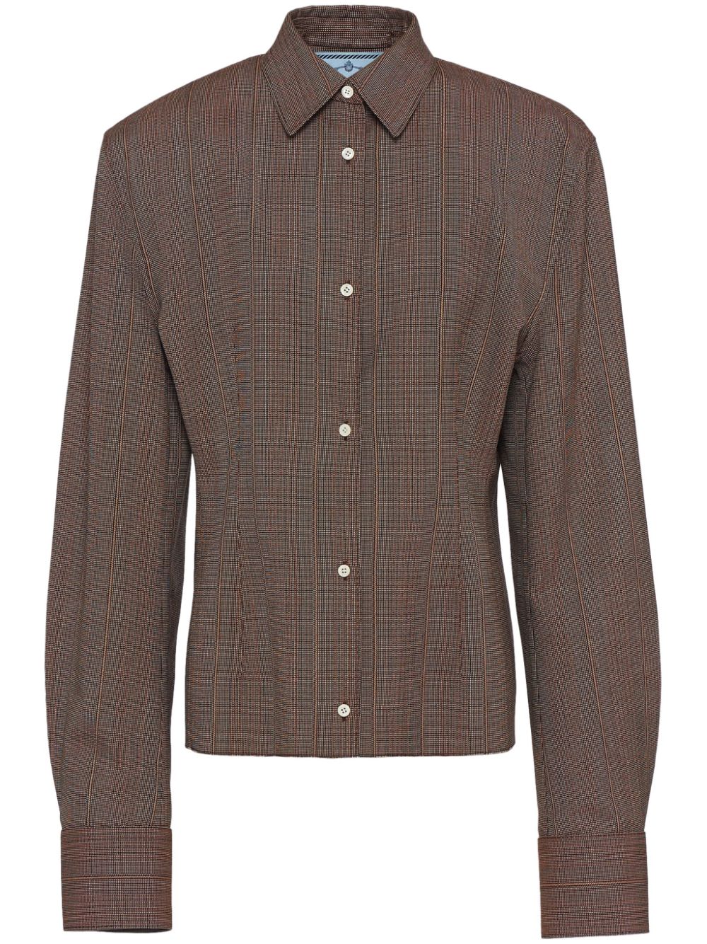 Prada single-breasted pinstripe jacket