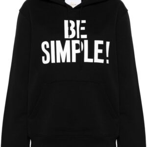 Moschino slogan-print cotton hoodie