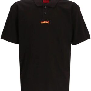 HUGO logo-print cotton polo shirt