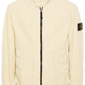 Stone Island  Compass-badge linen-blend jacket