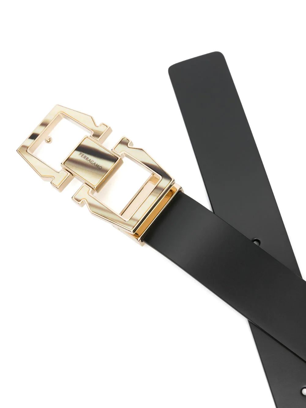 Ferragamo Gancini-buckle leather belt - Image 2