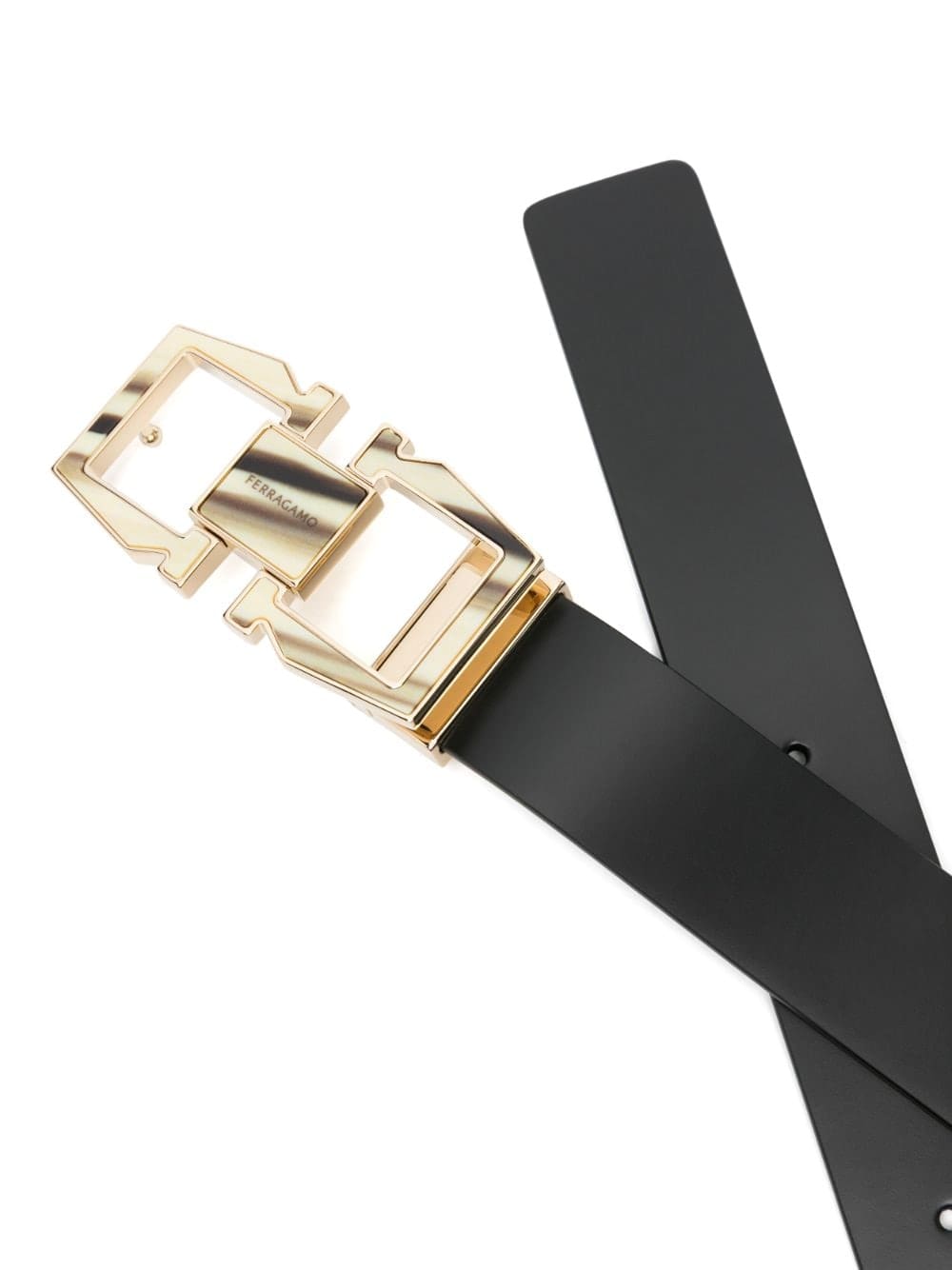 Ferragamo Gancini-buckle leather belt - Image 2