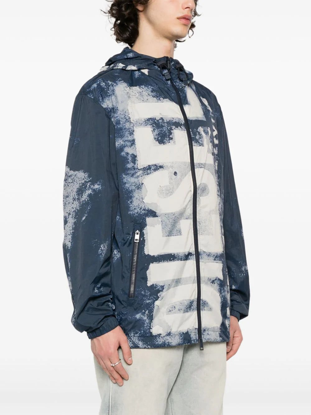 Diesel J-Warrett-Logo-Logo hooded jacket - Image 3