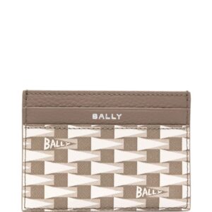Bally Pennant-print leather cardholder