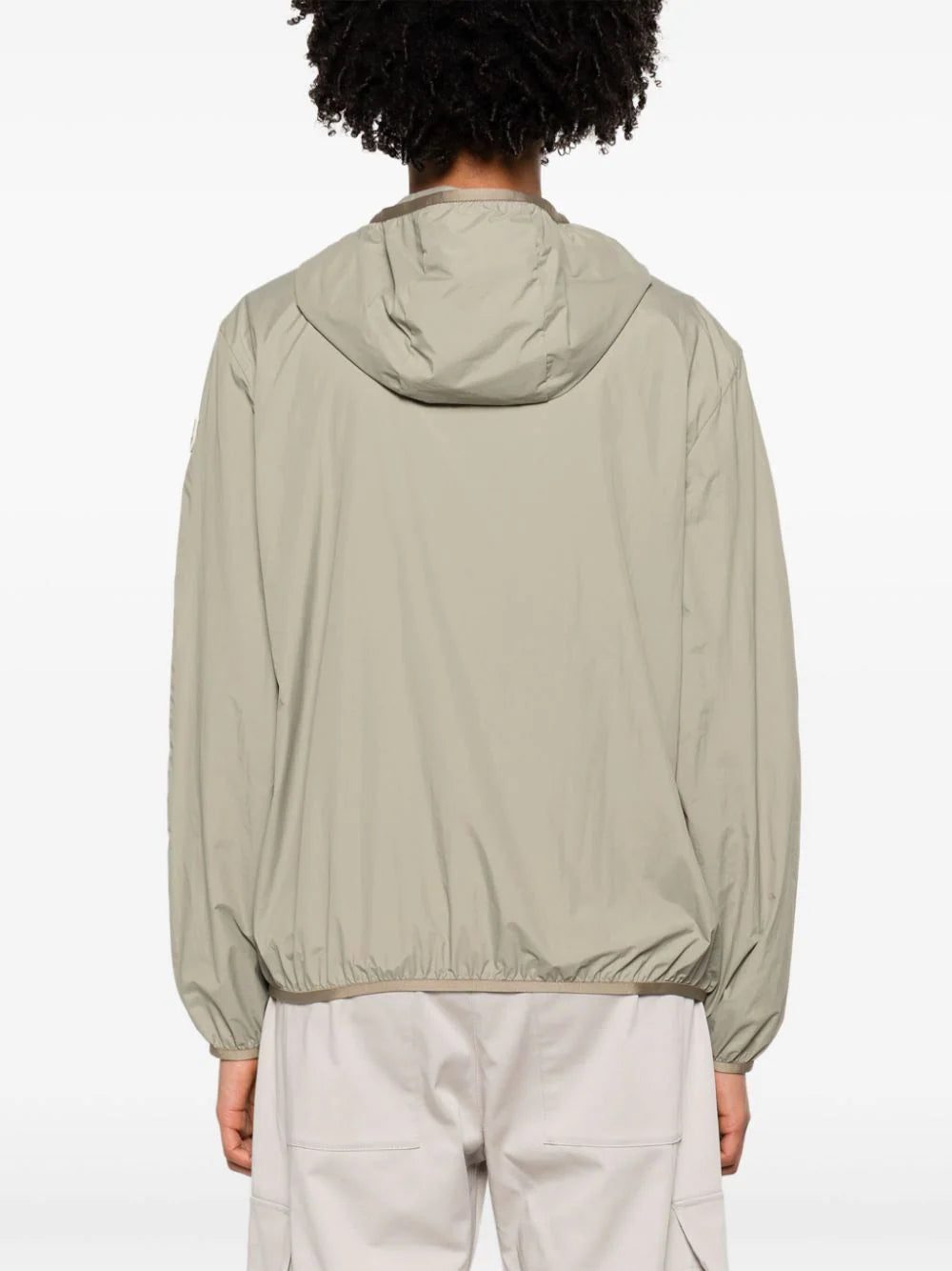 Moncler logo-patch hooded windbreaker jacket - Image 4