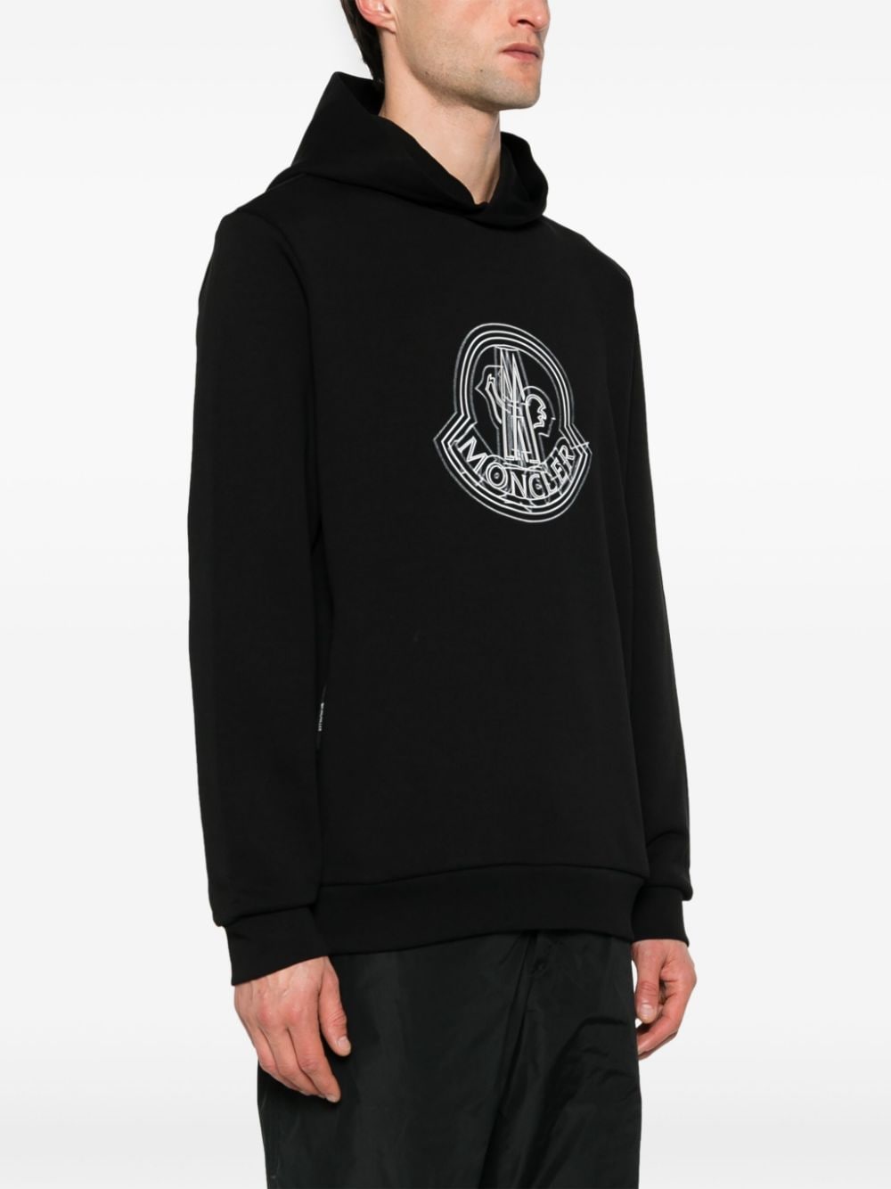 Moncler logo-print hoodie - Image 3