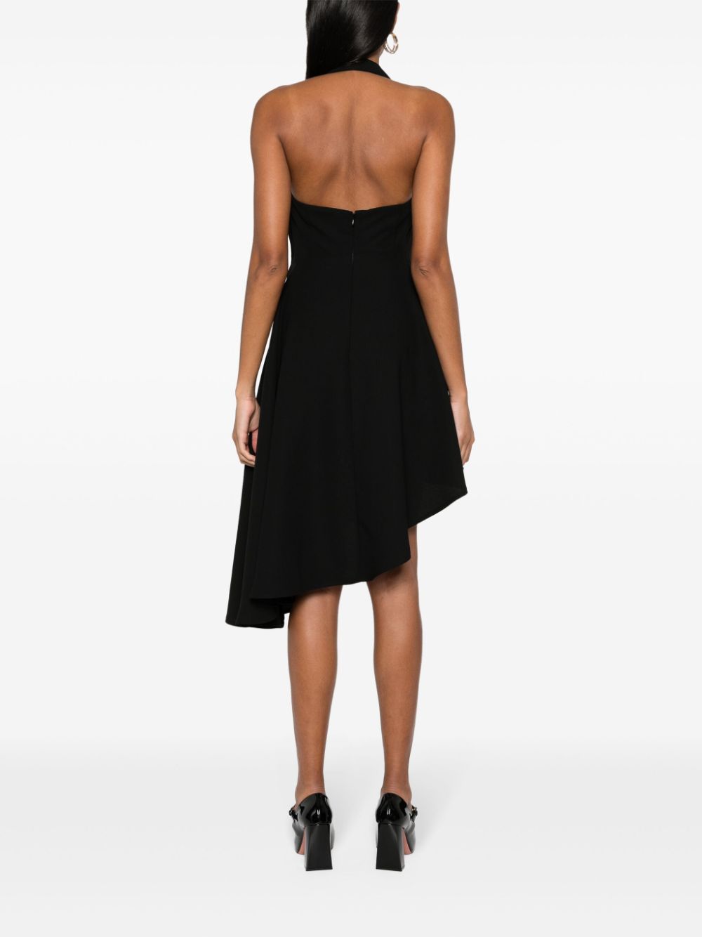 Versace Jeans Couture logo-buckle crepe dress - Image 4