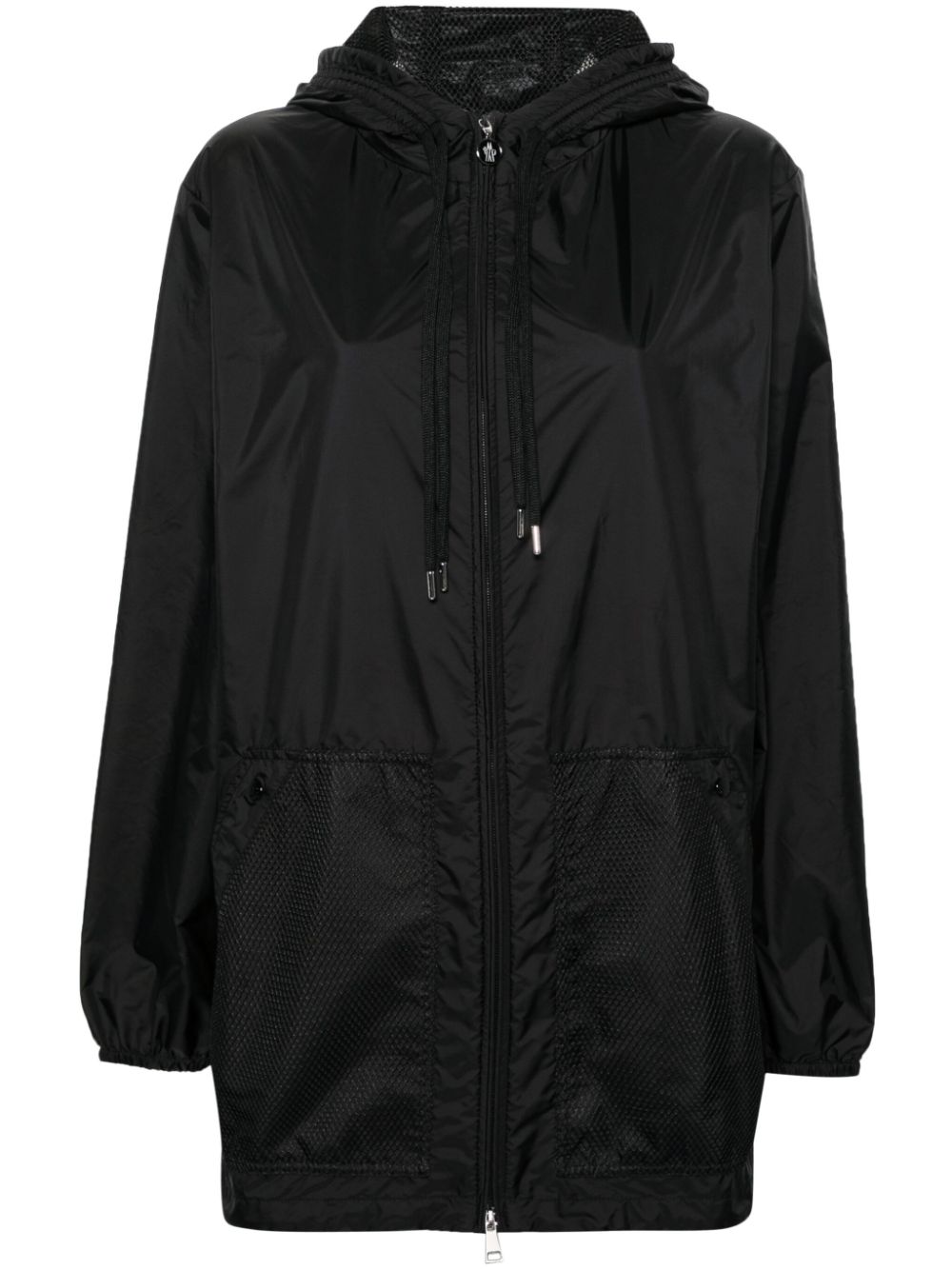 Moncler mesh-panels hooded jacket