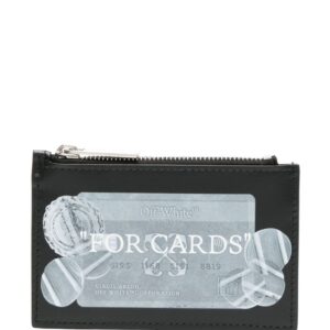 Off-White Quote Bookish leather cardholder