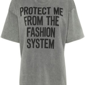 Moschino slogan-print cotton T-shirt
