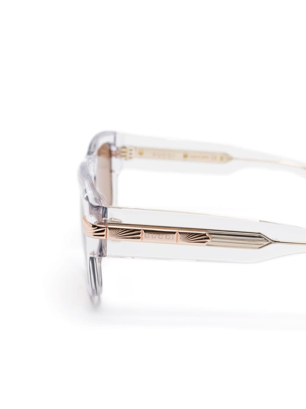 Gucci Eyewear logo-engraved square-frame sunglasses - Image 3