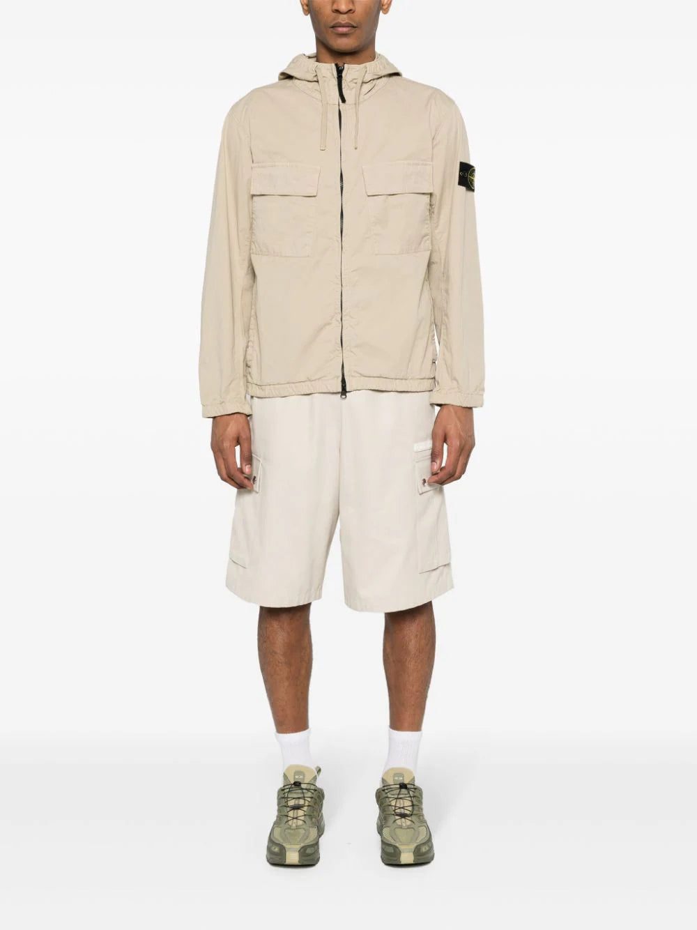 Stone Island twill cotton hooded jacket - Image 2
