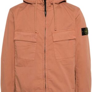 Stone Island stretch-cotton hooded jacket