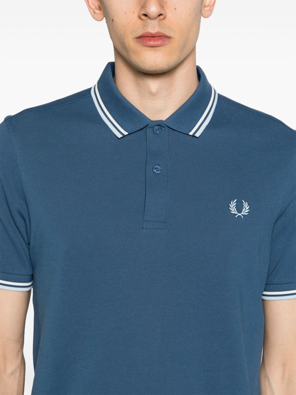 Fred Perry logo-embroidered cotton polo shirt - Image 5