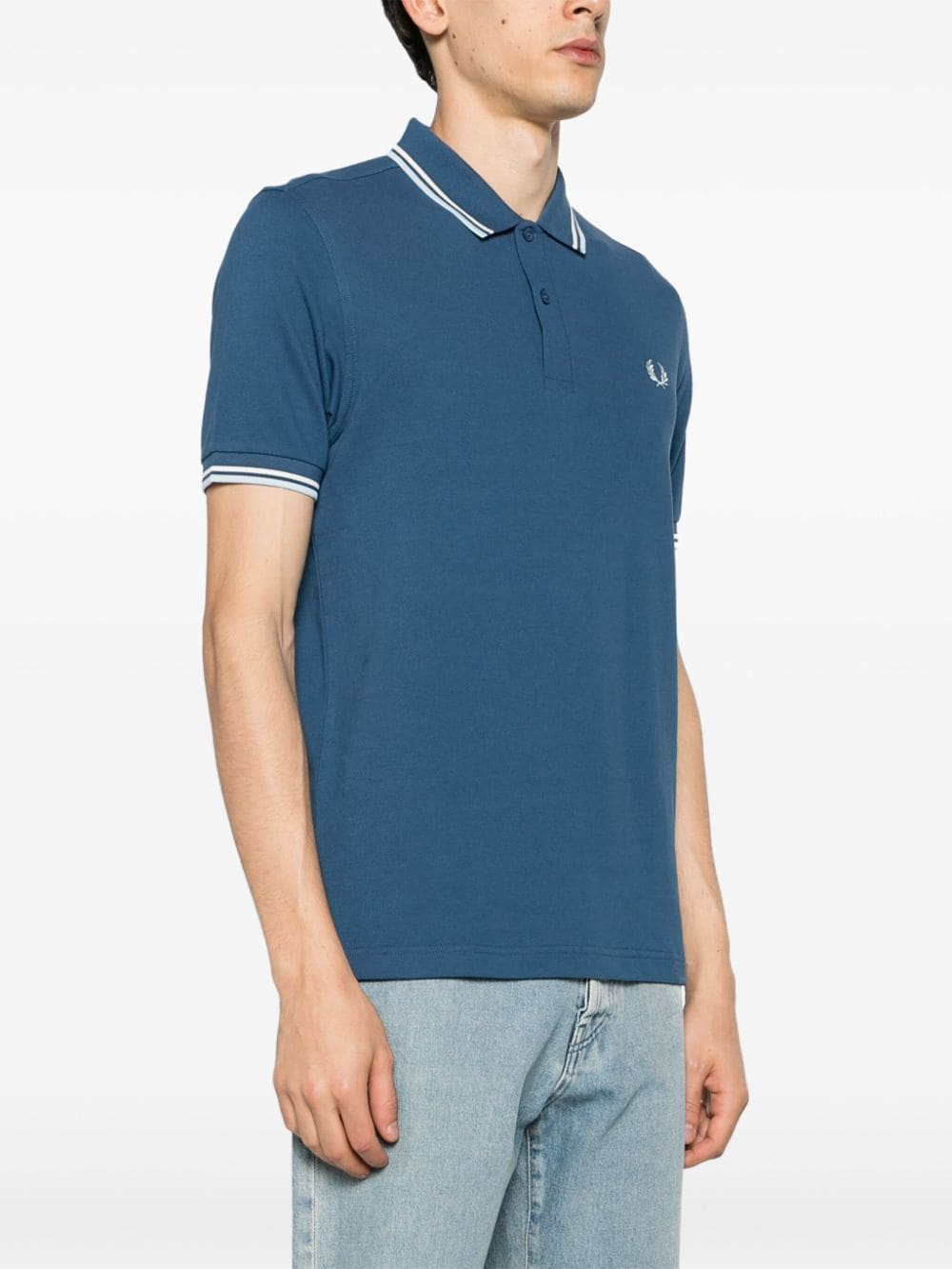 Fred Perry logo-embroidered cotton polo shirt - Image 3