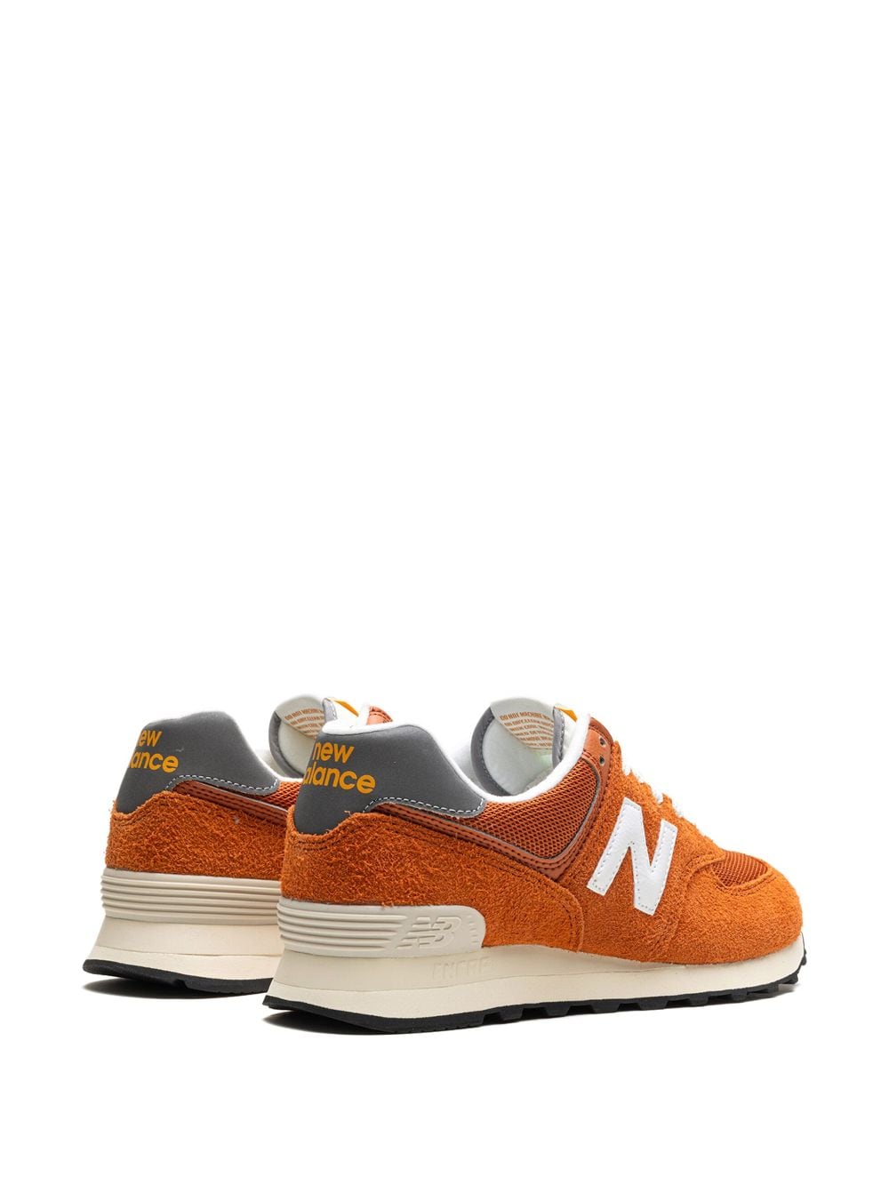 New Balance 574 "Orange White" sneakers - Image 3