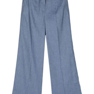 BOSS  high-waist wide-leg trousers