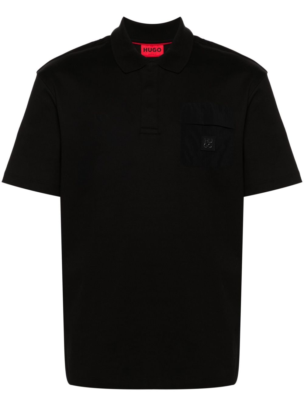 HUGO appliqué-logo cotton polo shirt