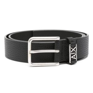 Louis Vuitton logo-plaque leather belt