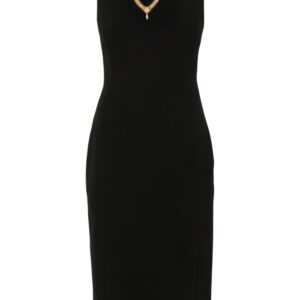 Moschino heart-detail midi dress
