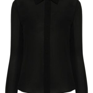 Moschino long-sleeved silk shirt