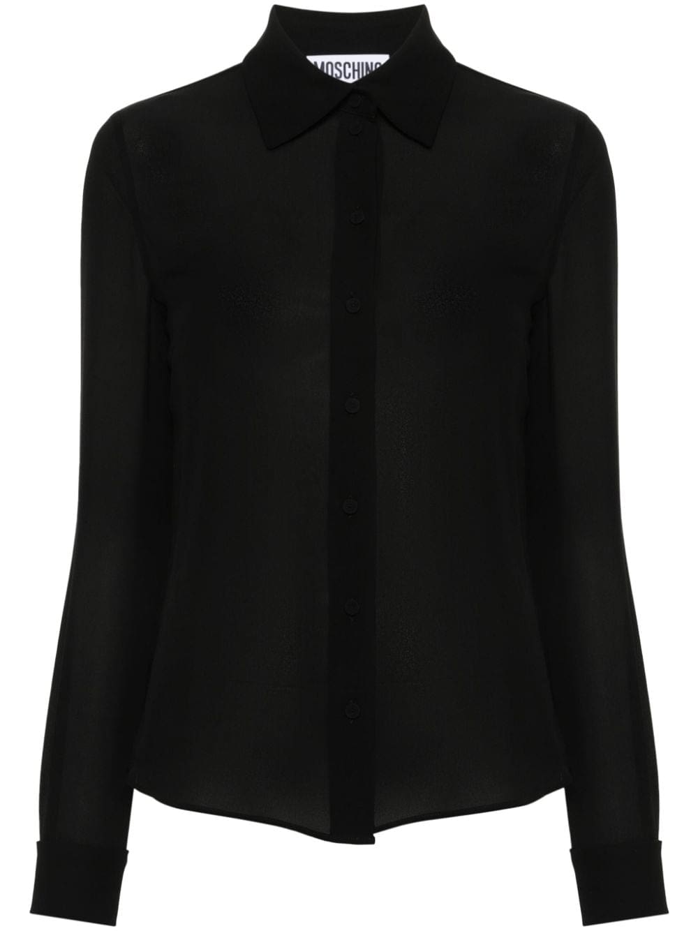 Moschino long-sleeved silk shirt