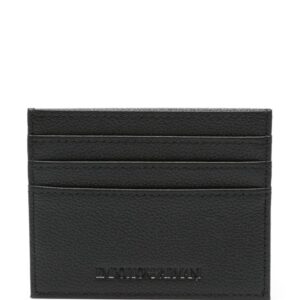 Emporio Armani debossed-logo leather cardholder